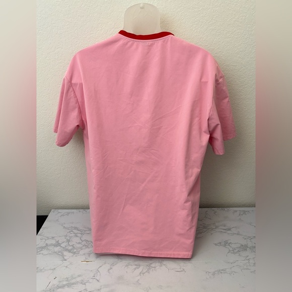 SHEIN Men's Manfinity Speed Race Short Sleeve Shirt Men’s M Pink Cali Gear - Picture 3 of 5